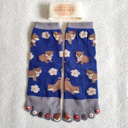 5-Toes-socks-with-toes-print-Uchino-Inu