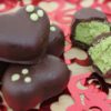 Matcha cream filled chocolates