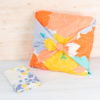 100cm Furoshiki Adeline Klam Botan orange 2