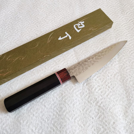 Japanese-Kitchen-Knife-Small-Santoku-Hammered-VG10-Octagonal-handle