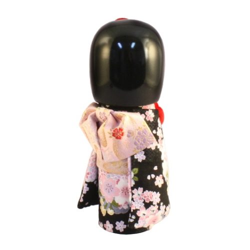 Japanese Kokeshi Doll Kyo Bijin Black