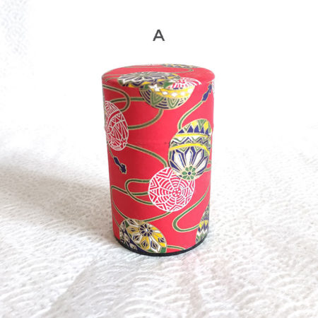 Japanese-Tea-tin-(medium)-Red-Dento-Kemari-A1