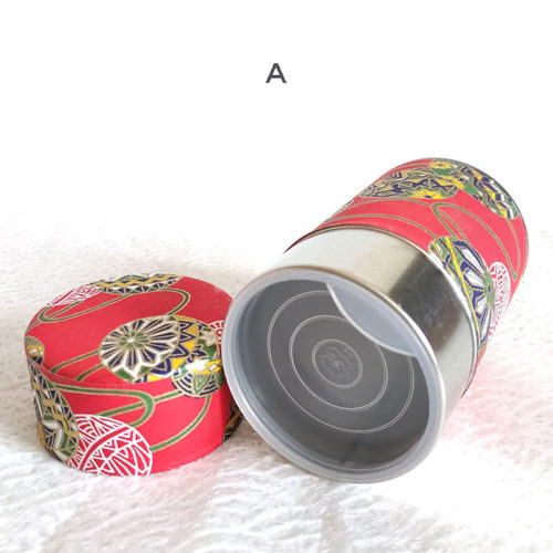 Japanese-Tea-tin-(medium)-Red-Dento-Kemari-A1