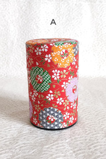 Japanese-Tea-tin-(medium)-Red-Sakura-A1