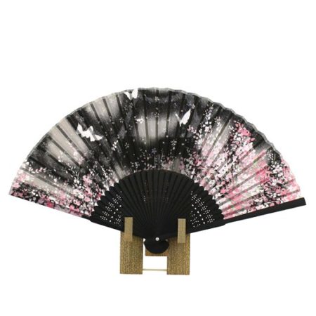 Japanese hand fan Sakura & Butterflies 2