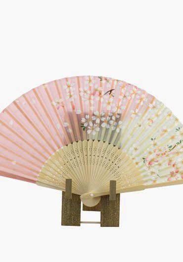 Japanese hand fan Sakura Pink