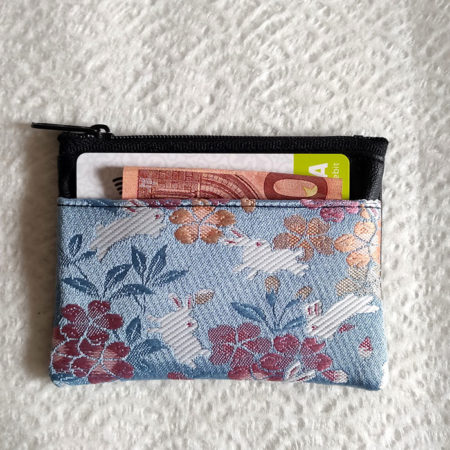 Kimono-wallet-(small)-with-Zip-Blue-Bunny