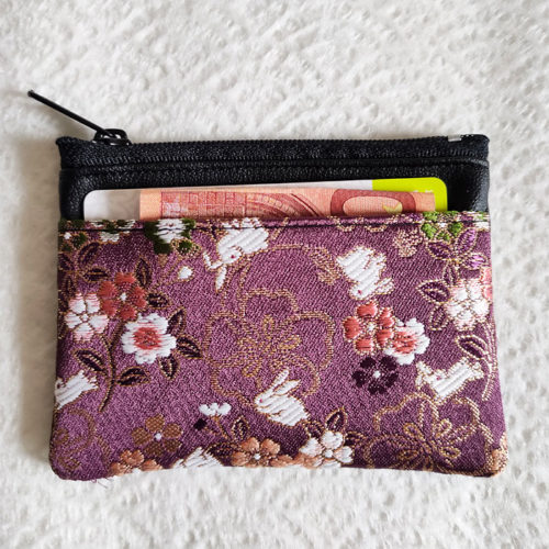 Kimono-wallet-(small)-with-Zip-Kodai-Murasaki-Bunnies-2