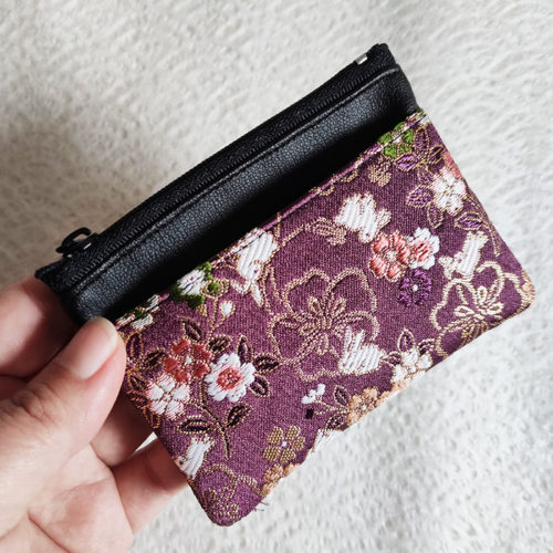 Kimono-wallet-(small)-with-Zip-Kodai-Murasaki-Bunnies-2