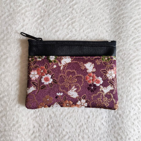 Kimono-wallet-(small)-with-Zip-Kodai-Murasaki-Bunnies