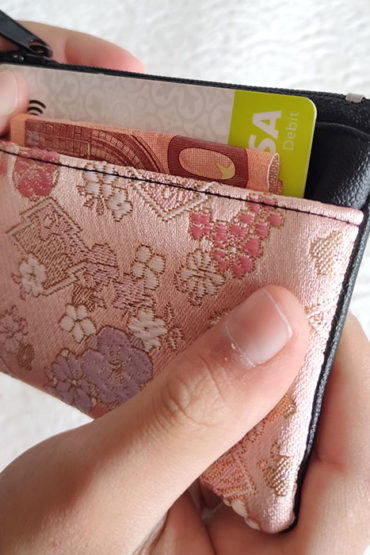 Kimono-wallet-(small)-with-Zip-Pink-Sakura-2