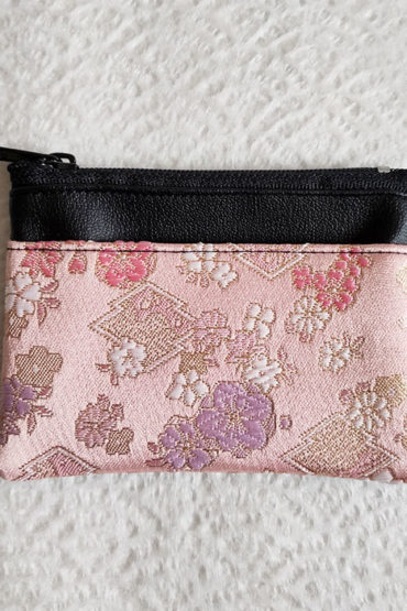 Kimono-wallet-(small)-with-Zip-Pink-Sakura-2