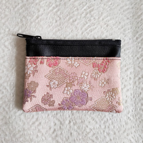 Kimono-wallet-(small)-with-Zip-Pink-Sakura-2