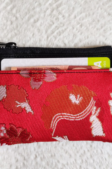 Kimono-wallet-(small)-with-Zip-Red-Bunnies-1