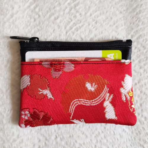 Kimono-wallet-(small)-with-Zip-Red-Bunnies-1