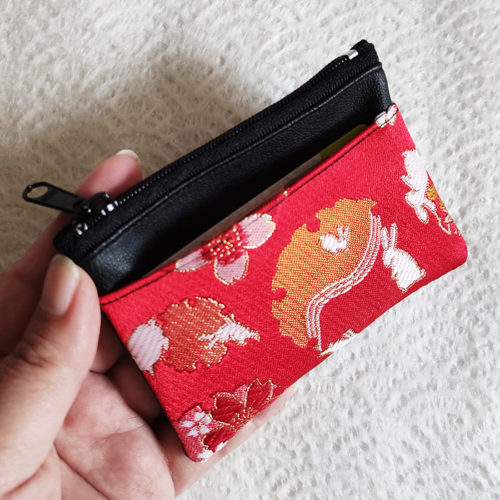 Kimono-wallet-(small)-with-Zip-Red-Bunnies-1