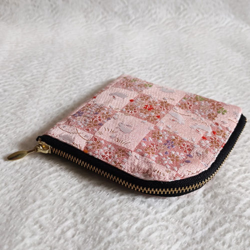 Kimono-wallet-with-L-shape-Zip-Pink-bunnies