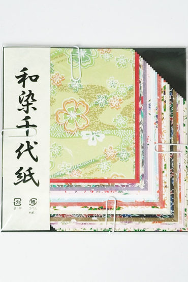 Chiyogami Japanese Washi Paper Set – 15cm | 30 Sheets, 15 Patterns, Made in Japan.