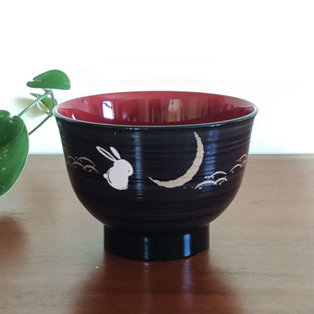 Aizu-Lacquerware-Soup-Bowl-Tsuki-Usagi