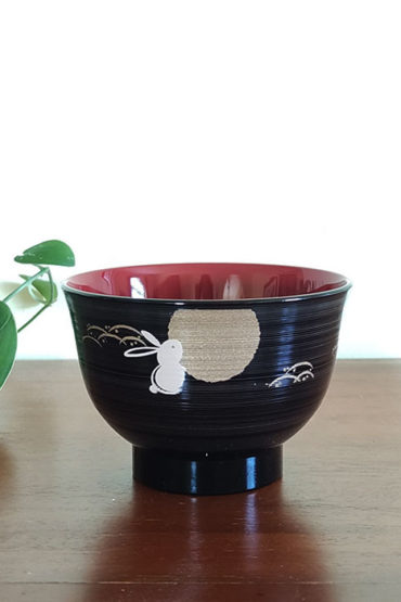 Aizu-Lacquerware-Soup-Bowl-Tsuki-Usagi