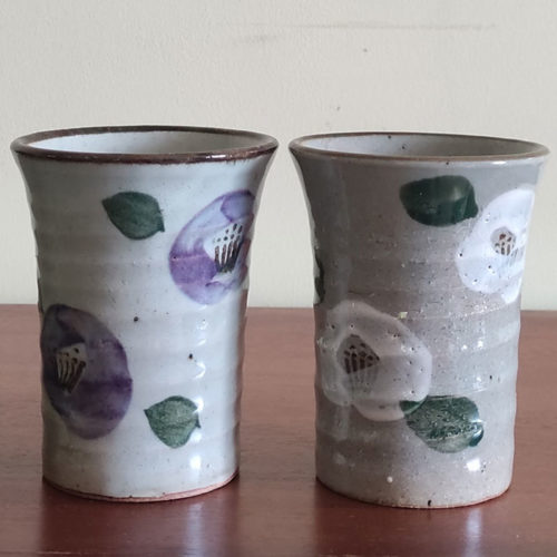 Free Cups Pair Tsubaki Camellia