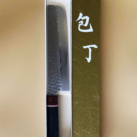 Japanese-Kitchen-Knife-Nakiri-Hammered-VG10-Octagonal-handle