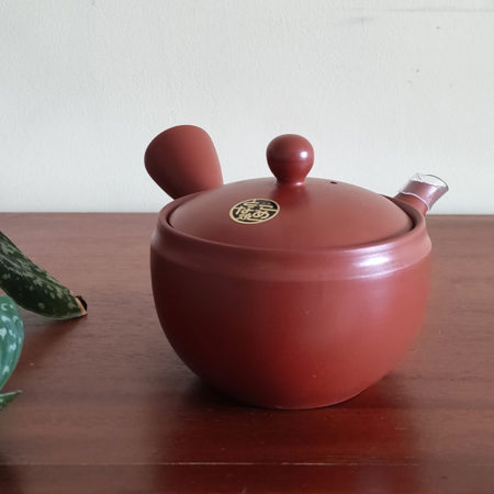 Tokoname-Red-Clay-Kyusu-teapot-Hitomizu-1