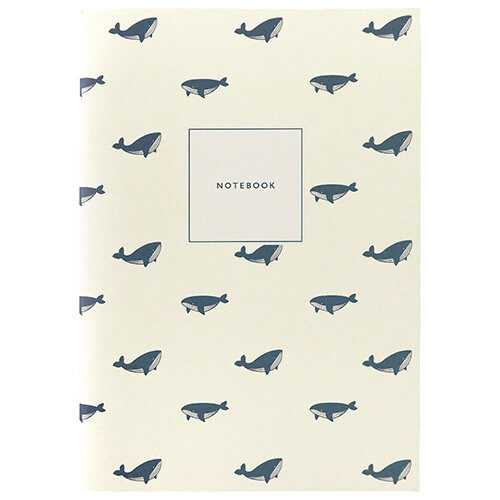 Double Face Notebook A5 Whale