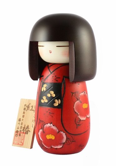 Japanese Kokeshi Doll Benitsubaki 2