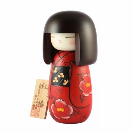 Japanese Kokeshi Doll Benitsubaki 2