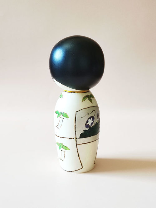 Limited edition modern creative Kokeshi handcrafted by artist Oki Izumi