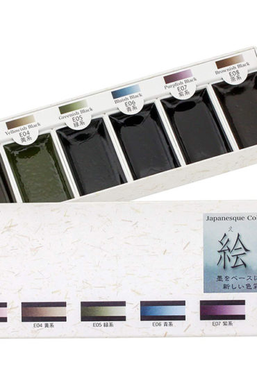 Boku-undo-E-sumi-6-water-colour-set-1