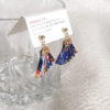 Handmade-Origami-earring-Sensu-dark-blue-1