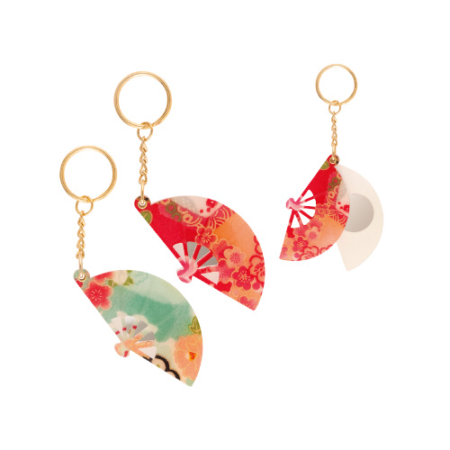 Sensu key chain with a mirror