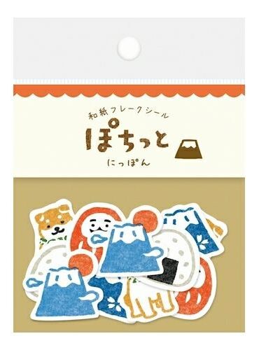 Japanese Washi Flake Stickers japanese stationeries japan kyoto j-okini malta