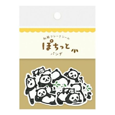 Japanese Washi Flake Stickers | Panda