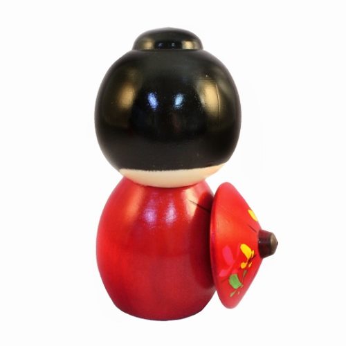 Japanese kokeshi doll hanagasa Japan j-okini malta