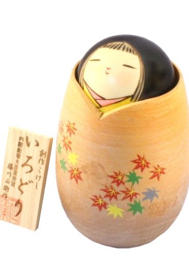 Japanese kokeshi doll Irodori wooden doll figurine home deco Japan Japanese crafts j-okini Malta