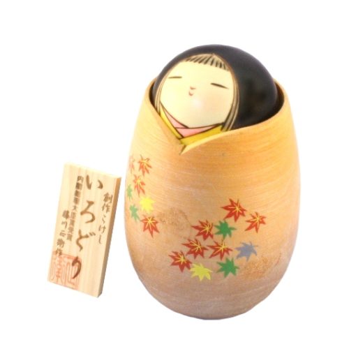 Japanese kokeshi doll Irodori wooden doll figurine home deco Japan Japanese crafts j-okini Malta