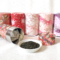 Japanese Sencha tea in a tin covered with Washi Japanese traditional paper j-okini malta japan
