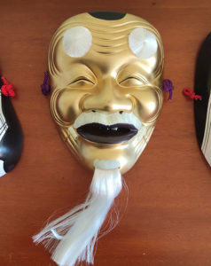 Okina omen mask Japanese mask Noh mask