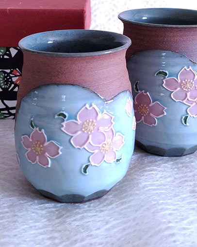 Handmade teacups Japanese Japan Kyoto Kiyomizu j-okini Malta