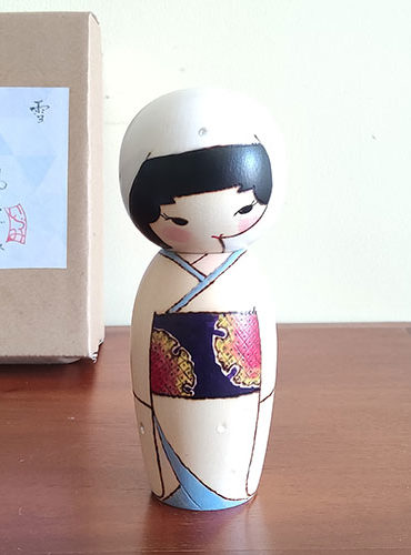 Japanese Kokeshi doll Yuki (snow)