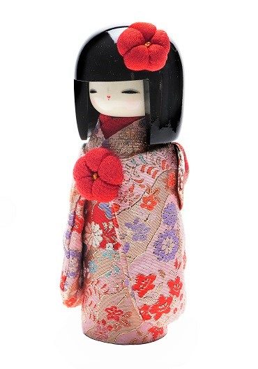 Japanese kokeshi doll Kyo bijin Kinran j-okini malta