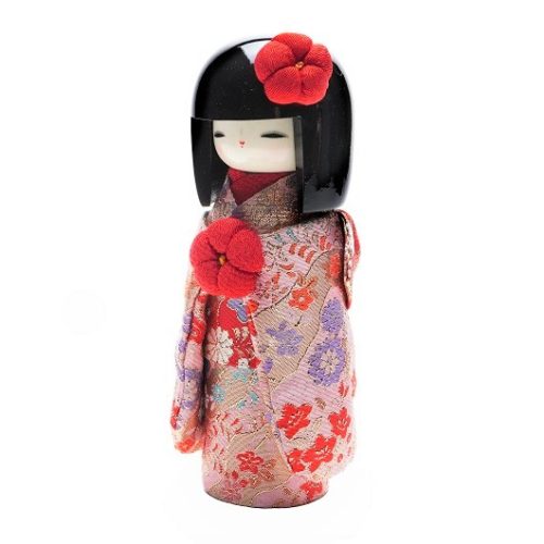Japanese kokeshi doll Kyo bijin Kinran j-okini malta