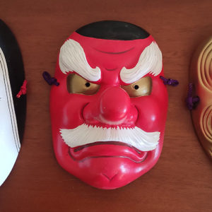 Tengu omen mask Japanese mask Noh mask