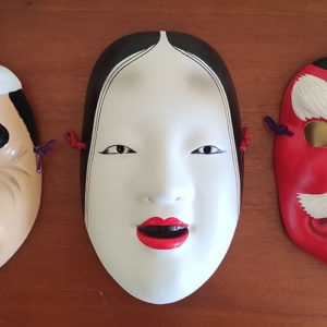 hyottoko omen mask Japanese mask Noh mask