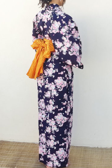 Ladie's-Yukata-Sakura Japanese kimono j-okini malta