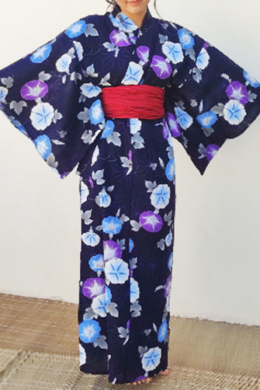 Ladie's-Yukata-Sakura Japanese kimono j-okini malta