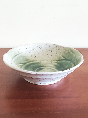 Japanese Shallow Bowl Oribe